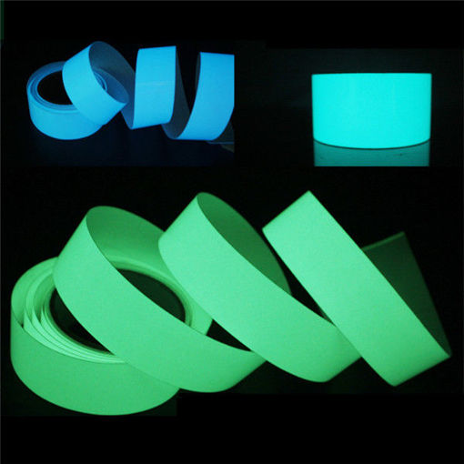 Picture of 5mx15mm Luminous Tape Self-adhesive Green Blue Glowing In The Dark Safety Stage Decor Sticker
