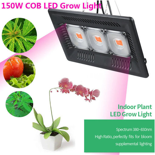 Picture of 150W LED Grow Light Garden Plant Veg Hydroponicn Waterproof COB Full Spectrum LED Grow Lamp