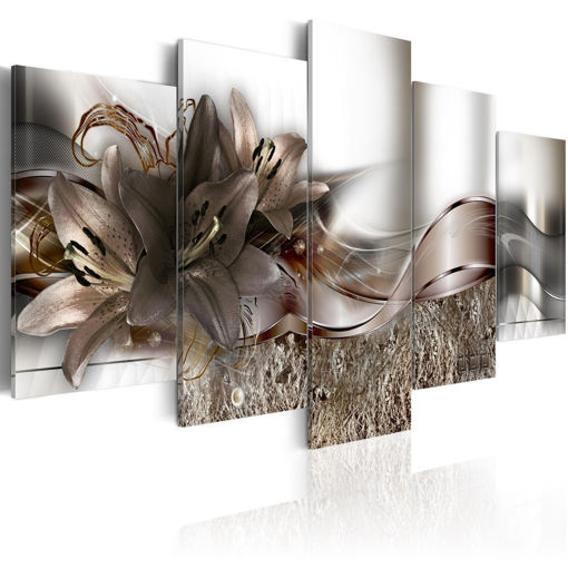 Picture of 5 Panels Large Abstract Flowers Print Pictures Canvas Prints Unframed Paintings for Home Decorations