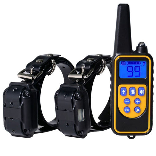 Picture of Remote Dog Training Collar 1000 Yards Remote Static Shock Training Collar for 2 dogs