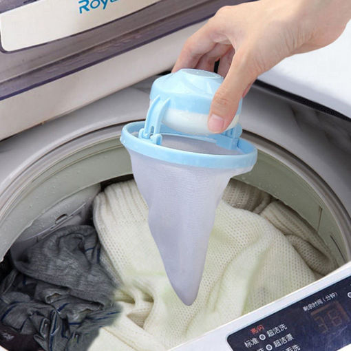Picture of Honana BH-225 Mesh Laundry Filter Wool Washing Ball Hair Removal Device  Magic Floating Washing Bag
