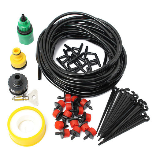 Immagine di 10m 32.8ft Micro Drop Irrigation System Atomization Micro Sprinkler Cooling Suite