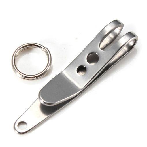 Immagine di Xtools EDC Mini Clip Flashlight Clip Money Cash Holder Key Chain Clip With Ring