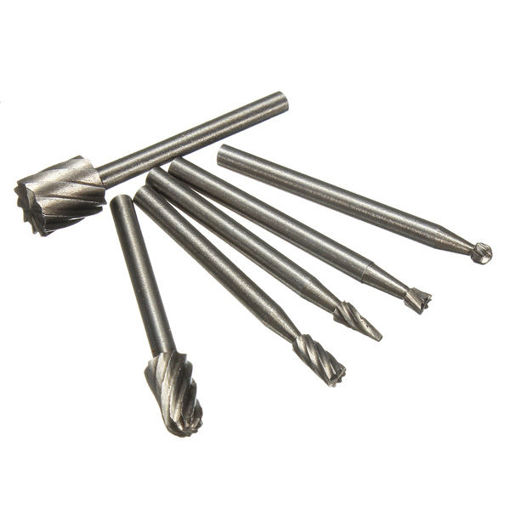 Picture of 6pcs HSS Routing Wood Rotary Milling Cutter Tool Set