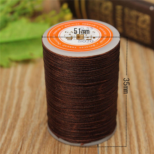 Immagine di 115m Dacron Wax Line Round DIY Leather Craft Tool 0.55mm For Shoe Sewing