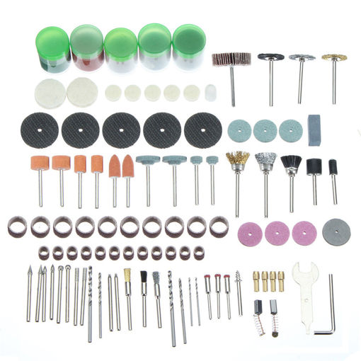 Immagine di 173pcs Rotary Tool Accessory Grinding Polishing Cutting Bit Kit Set Polishing Wheel