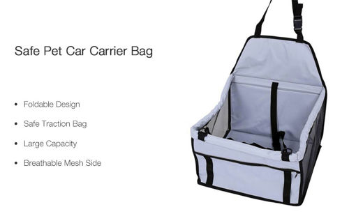 Immagine di Yani Portable Foldable Pet Safety Travel Car Safe Pet Cat Dog Front Seat Bag