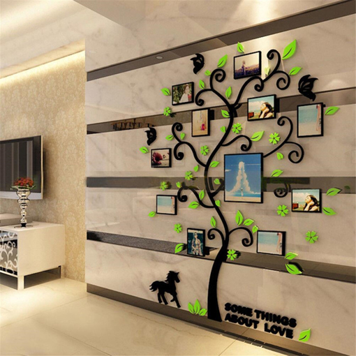 Immagine di Removable Family Photo Frame Tree Sticker Living Room Wall Decals DIY Wall Decor